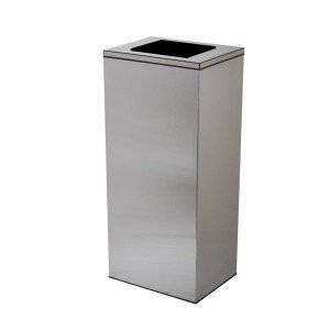 سطل 40Lit دریچه از بالا چهارگوش 740S -استیل