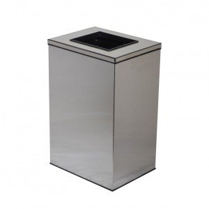 سطل 25Lit دریچه بالا چهارگوش 720S -استیل
