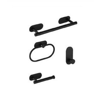 ست لوازم سرویس بهداشتی چسبی K41 - مشکی