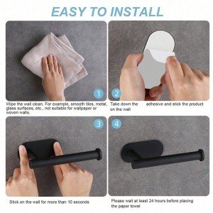 ست لوازم سرویس بهداشتی چسبی K40 - استیل