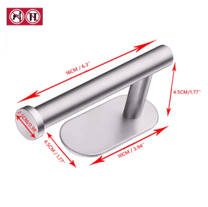 ست لوازم سرویس بهداشتی چسبی K40 - استیل