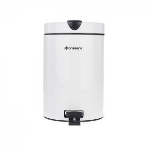 سطل 3 لیتری پدالدار brasiana  - سفید