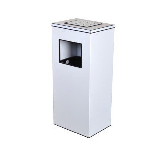 سطل زیر سیگاری چهارگوش 760W -سفید
