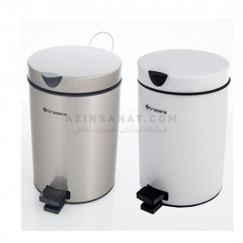 سطل زباله پدالی 3 لیتری و برس دستشویی Brasiana