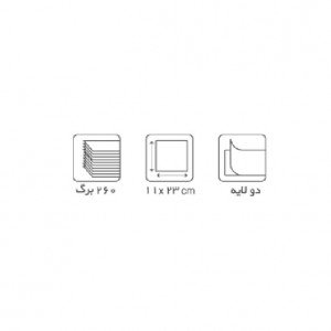 دستمال کاغذی (دلسی) 300 برگ (کوچک)