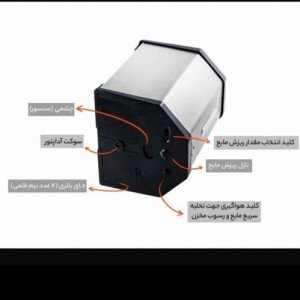 صابون ریز اتوماتیک استیل L1400