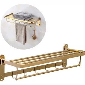 رخت آویز هتلی 60cm تاشو R60 - طلایی