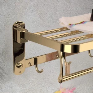 رخت آویز هتلی 60cm تاشو R60 - طلایی