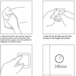 قلاب رخت آویز تکی  H44 - مشکی