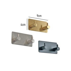 رخت آویز دو شاخه R2200-طلایی