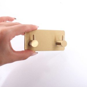 رخت آویز دو شاخه R2200-طلایی