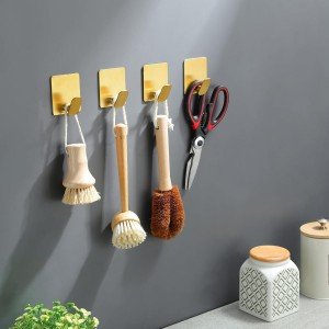 قلاب رخت آویز تکی H42 - طلایی