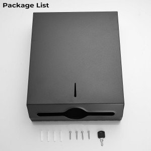 مخزن دستمال کاغذی بزرگ A-550 مشکی