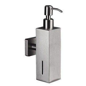 جاصابون دیواری چهارگوش Q500 - استیل