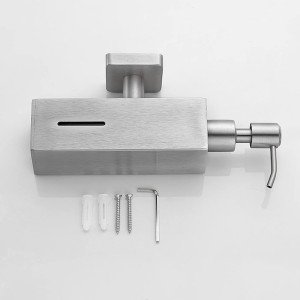 جاصابون دیواری چهارگوش Q500 - استیل