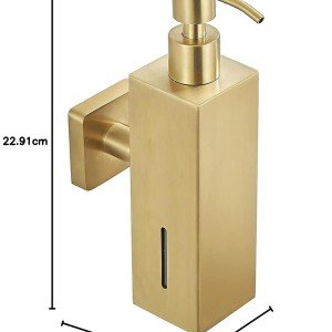 جاصابون دیواری چهارگوش Q520 -طلایی