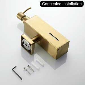 جاصابون دیواری چهارگوش Q520 -طلایی