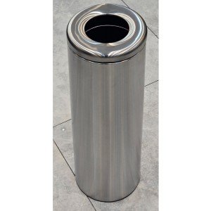 سطل زباله دریچه بالا  SLIM 200 - استیل