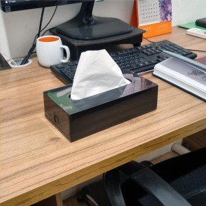 مخزن دستمال کاغذی رومیزی F1-مشکی