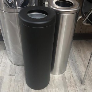 سطل زباله دریچه بالا  SLIM 200 - استیل