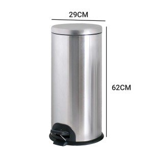 سطل زباله استیل پدالدار 30 لیتری CE-3000 - ‌آرام بند