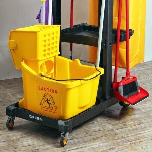 ترالی نظافتی با لوازم مدل 350