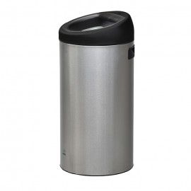 سطل سالنی SLASH-45 بدنه استیل - درب مشکی