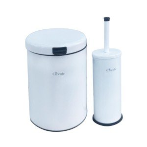 سطل و برس دیواری CE383 - سفید