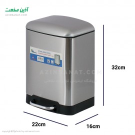 سطل زباله 6 لیتری پدالدار MA-6