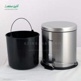 سطل زباله استیل پدالدار 15 لیتری CE-1500 - ‌آرام بند