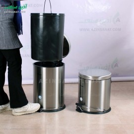 سطل زباله استیل پدالدار 20 لیتری CE-2000 - ‌آرام بند