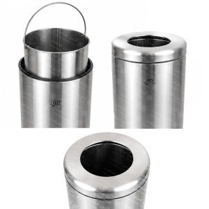 سطل دریچه بالا SLIM 30 - استیل