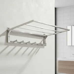 رخت آویز تاشو J650 - استیل (60cm)