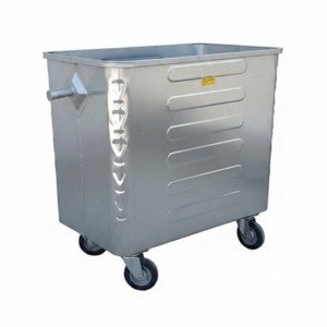 سطل زباله صنعتی 770 لیتری مکعب پرسی (ورق 1.5)