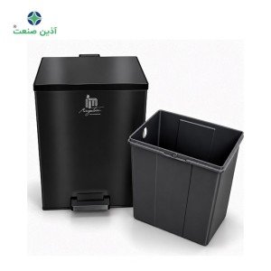 سطل پدالدار مستطیل SQ26 - مشکی