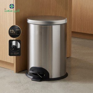 سطل پدالدار ۱۲ لیتری CE1200 - استیل
