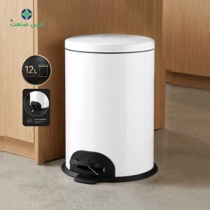 سطل پدالدار ۱۲ لیتری CE1220 - سفید