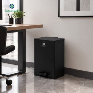 سطل پدالدار مستطیل SQ26 - مشکی