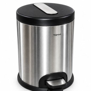 سطل استیل پدالدار 15 لیتری CE1510 درب پلاستیک