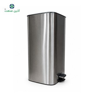 سطل پدالدار مربع SQ30L - استیل مات
