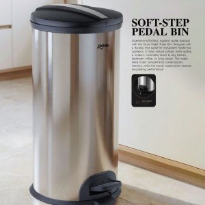 سطل 30 لیتری پدالدار CE-3010 درب پلاستیک