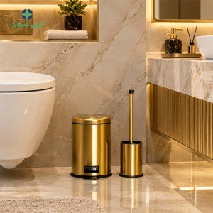سطل و برس طلایی CE340 - درب طلایی