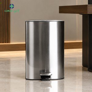 سطل پدالدار مربع SQ20L - استیل مات