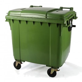 مخزن زباله پلی اتیلن 1100 لیتری