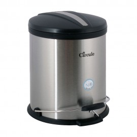 سطل زباله استیل پدالدار 5 لیتری CE510 درب پلاستیک