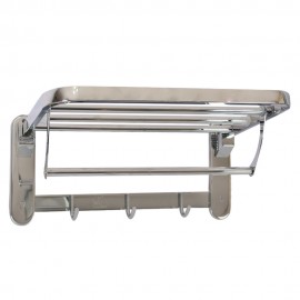 رخت آویز استیل 40 تاشو کروم