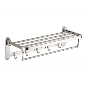 رخت آویز استیل 60cm تاشو R58 (کروم)