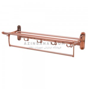 رخت آویز تاشو استیل Nice 60cm (رزگلد)