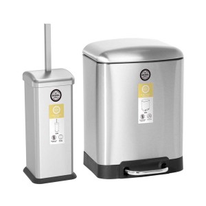 سطل و برس 4گوش MA6- استیل