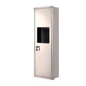 ست جا دستمالی و مخزن زباله توکار  J6 - استیل